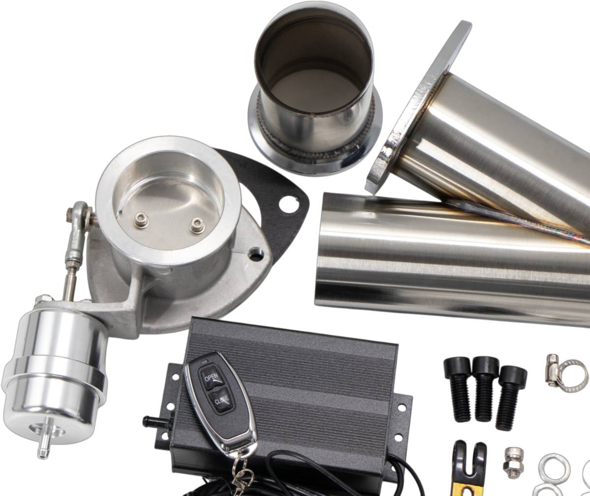 Granatelli Motor Sports Vacuum/Pressure Controlled Electronic Exhaust Cutout - Systems Stainless Steel Slip-Fit  309530K