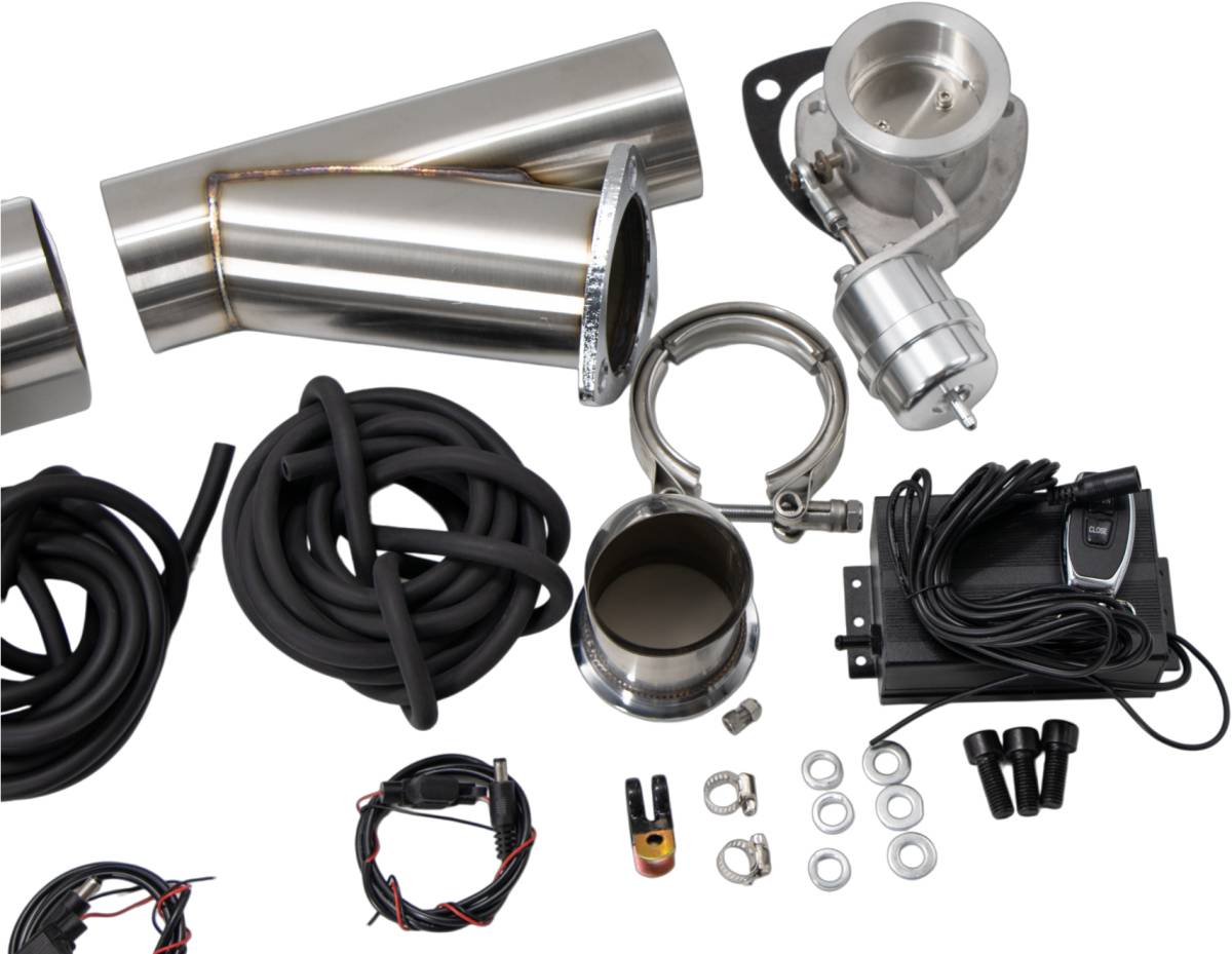 Granatelli Motor Sports Vacuum/Pressure Controlled Electronic Exhaust Cutout Systems - Stainless Steel Slip-Fit  309525K