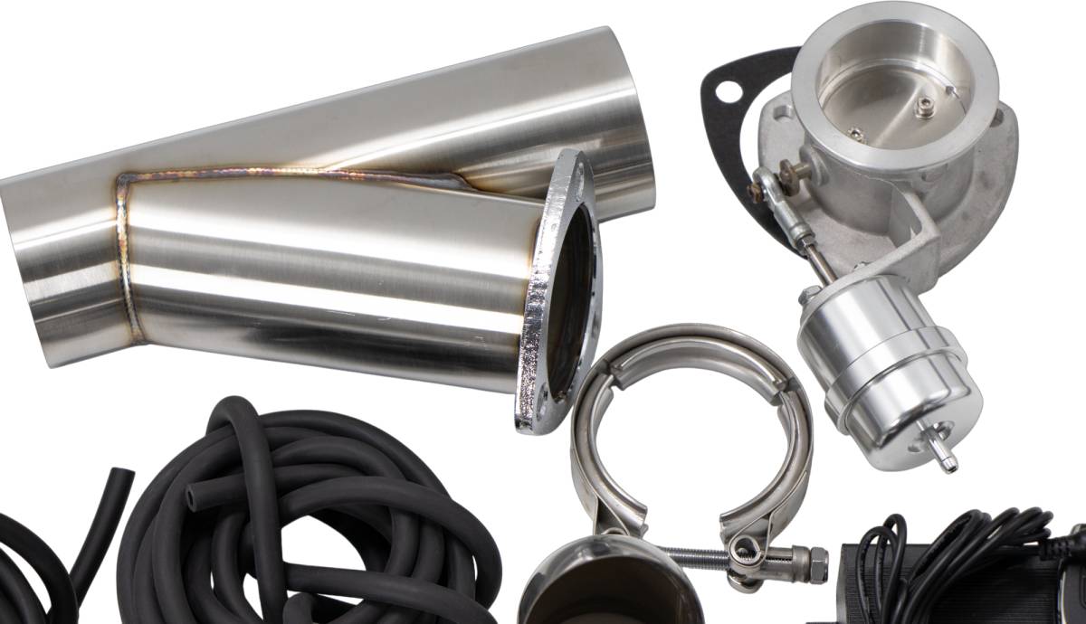 Granatelli Motor Sports Vacuum/Pressure Controlled Electronic Exhaust Cutout Systems - Stainless Steel Slip-Fit  309525K