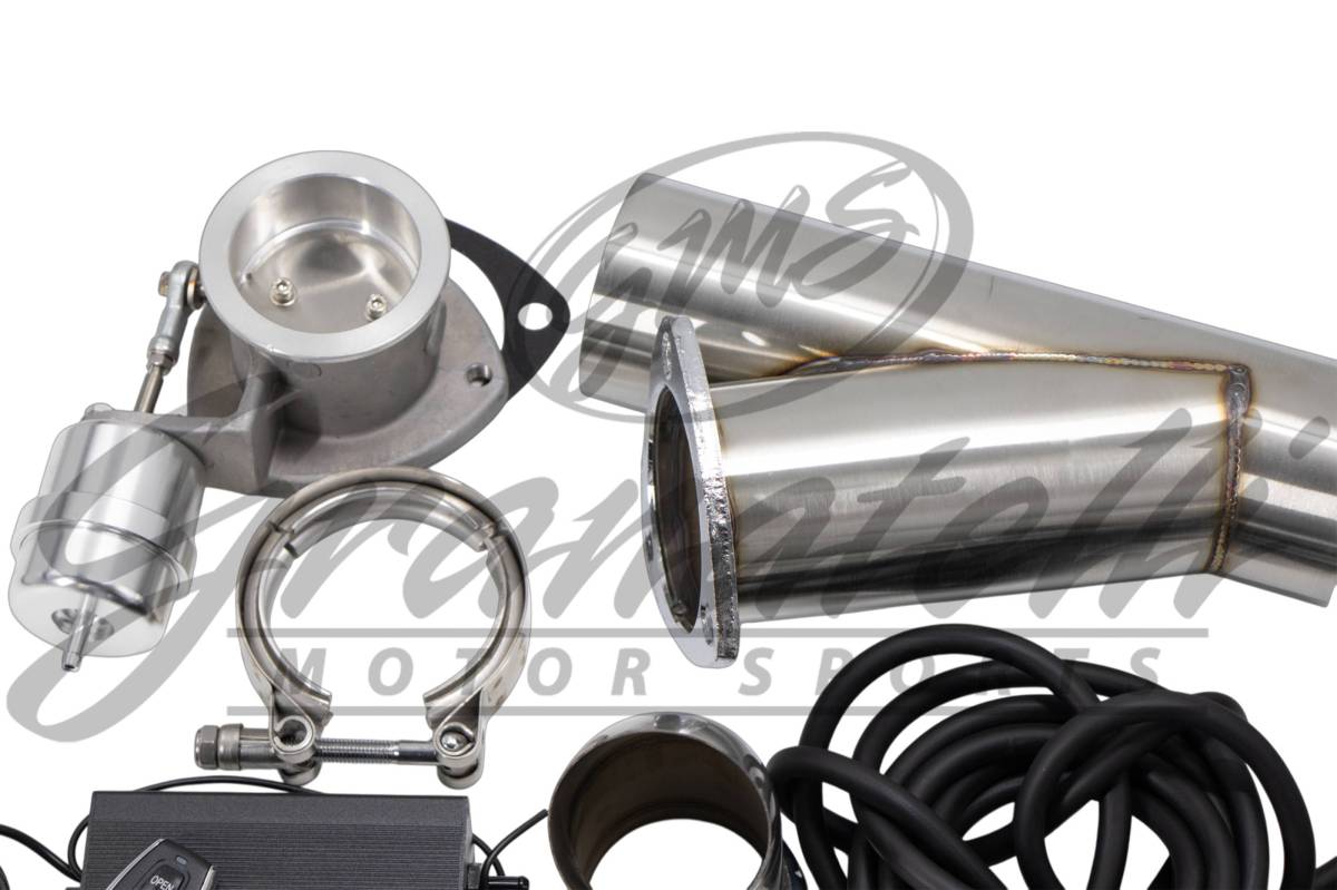 Granatelli Motor Sports Vacuum/ Pressure Controlled Electronic Exhaust Cutout Systems - Stainless Steel Weld-In 309630
