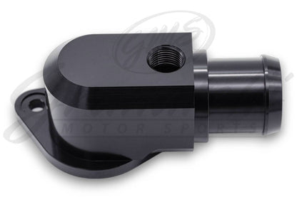 Granatelli Motor Sports Black Billet Thermostat Housing with Thermostat 430180B