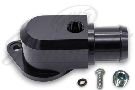 Granatelli Motor Sports  Black Billet Thermostat Housing with Thermostat 430160B