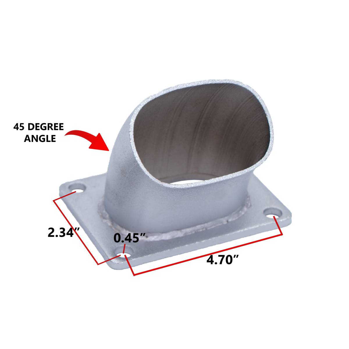 Granatelli Motor Sports Electronic Exhaust Oval Cutout Kit 313530D - Stainless Steel Weld-In