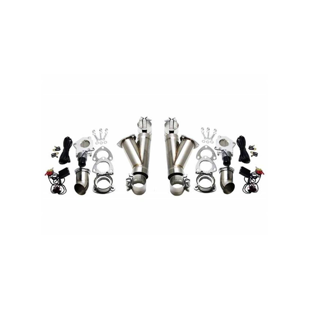 Granatelli Dual 2.5" Electronic Exhaust Cutout Kit 302525K