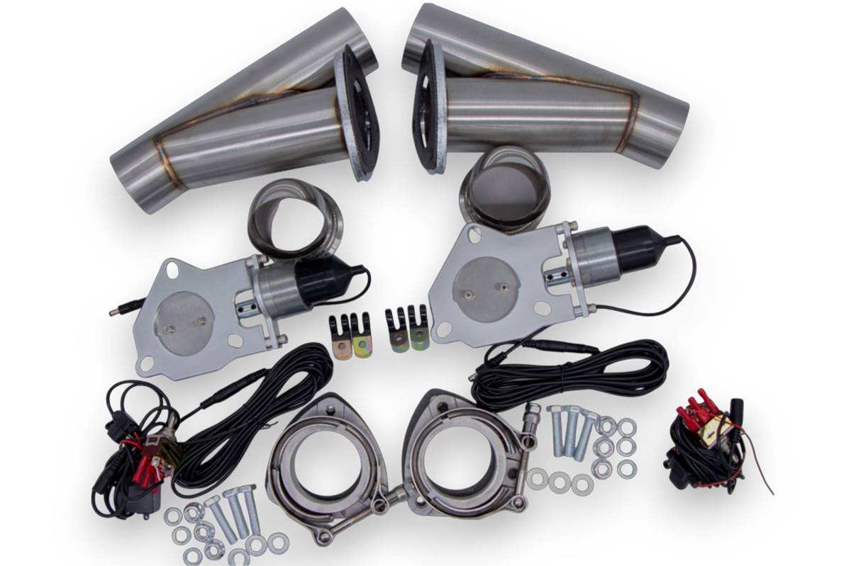 Granatelli Motor Sports Electronic Exhaust Cutout Kit 307530K - Stainless Steel Weld-In