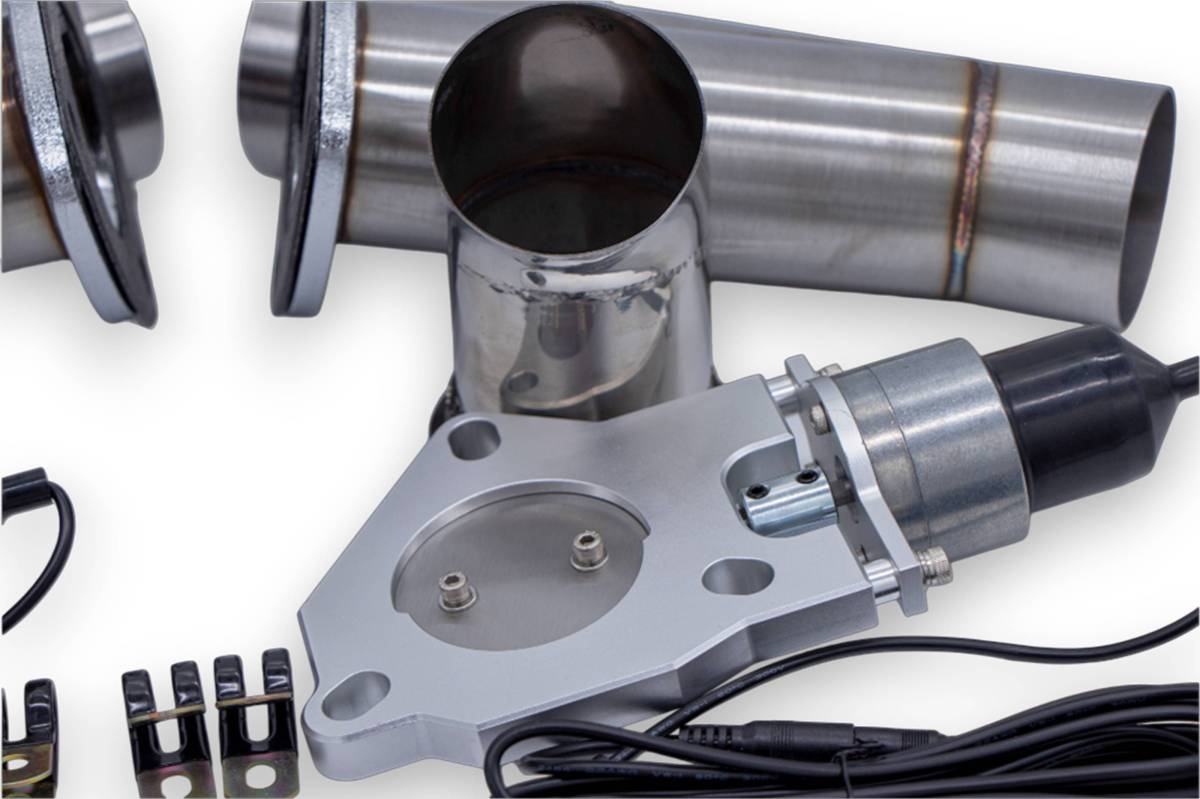 Granatelli Motor Sports Electronic Exhaust Cutout Kit 307530K - Stainless Steel Weld-In