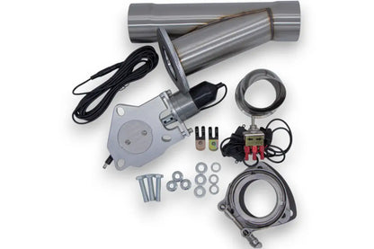 Granatelli Motor Sports Electronic Exhaust Cutout Kit 302530 - Stainless Steel Slip-Fit : 3.00" inches