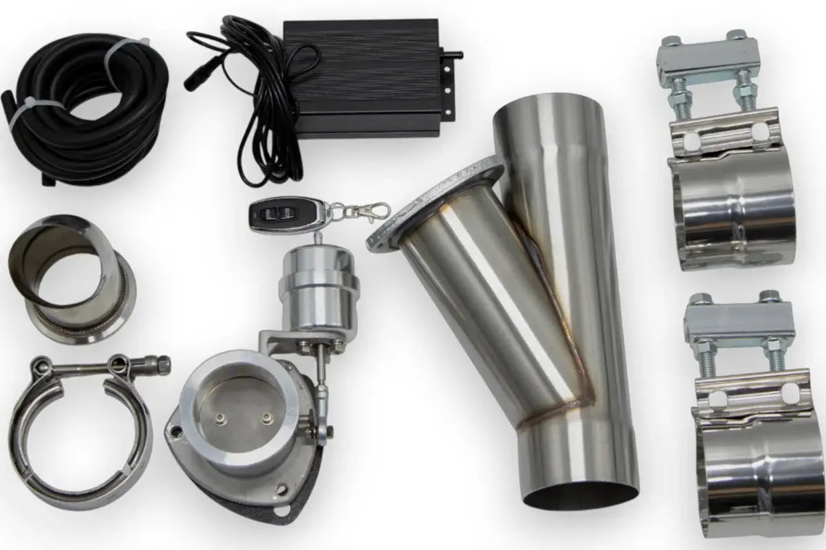 Granatelli Motor Sports Vacuum/Pressure Controlled Electronic Exhaust Cutout Systems - Stainless Steel Slip-Fit  309525K