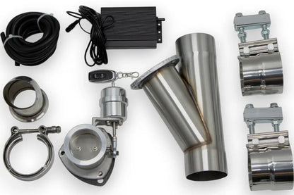 Granatelli Motor Sports Vacuum/Pressure Controlled Electronic Exhaust Cutout Systems - Stainless Steel Slip-Fit  309525K