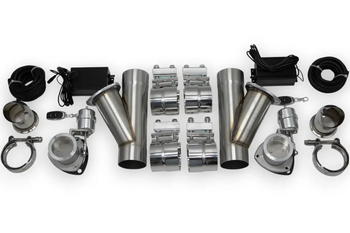 Granatelli Motor Sports Vacuum/Pressure Controlled Electronic Exhaust Cutout - Systems Stainless Steel Slip-Fit  309530K