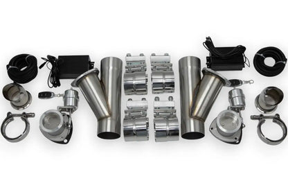 Granatelli Motor Sports Vacuum/Pressure Controlled Electronic Exhaust Cutout - Systems Stainless Steel Slip-Fit  309530K