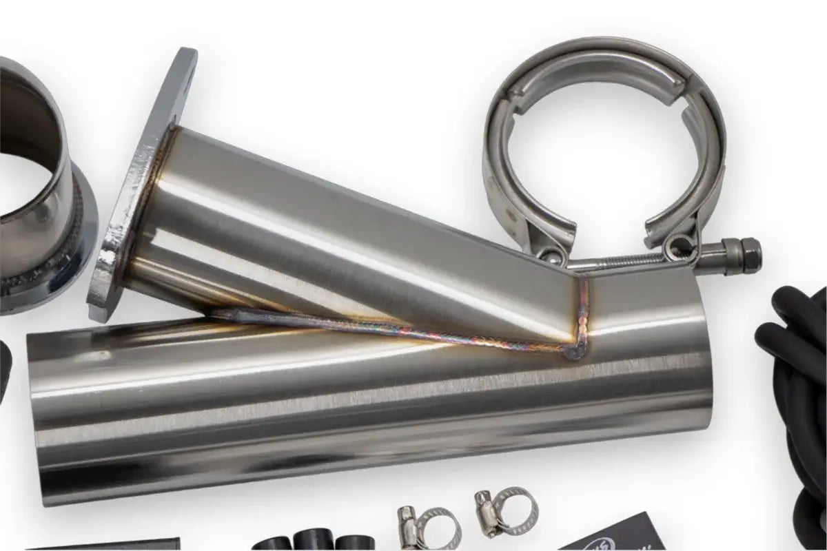 Granatelli Motor Sports Vacuum/ Pressure Controlled Electronic Exhaust Cutout Systems - Stainless Steel Weld-In 309625