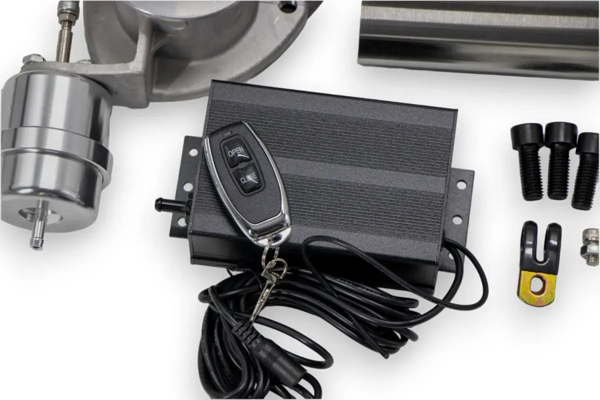 Granatelli Motor Sports Vacuum/ Pressure Controlled Electronic Exhaust Cutout Systems - Stainless Steel Weld-In 309625