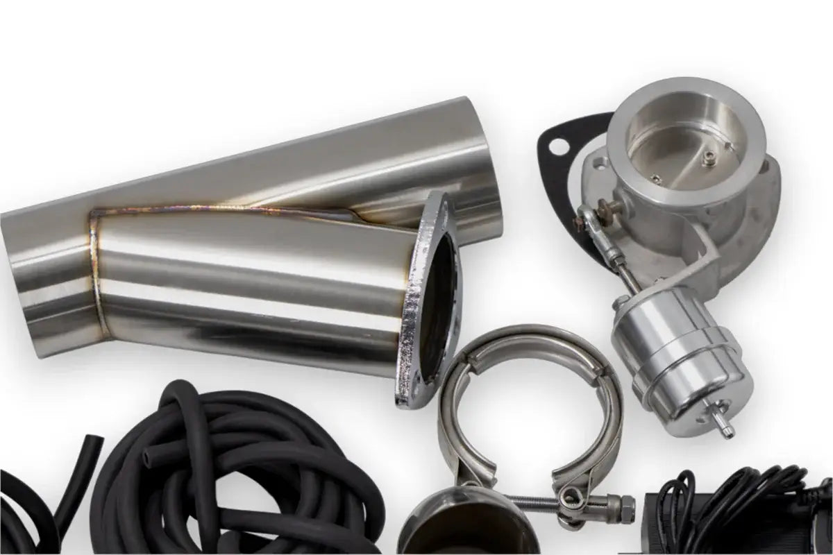 Granatelli Motor Sports Vacuum/ Pressure Controlled Electronic Exhaust Cutout Systems - Stainless Steel Weld-In 309625