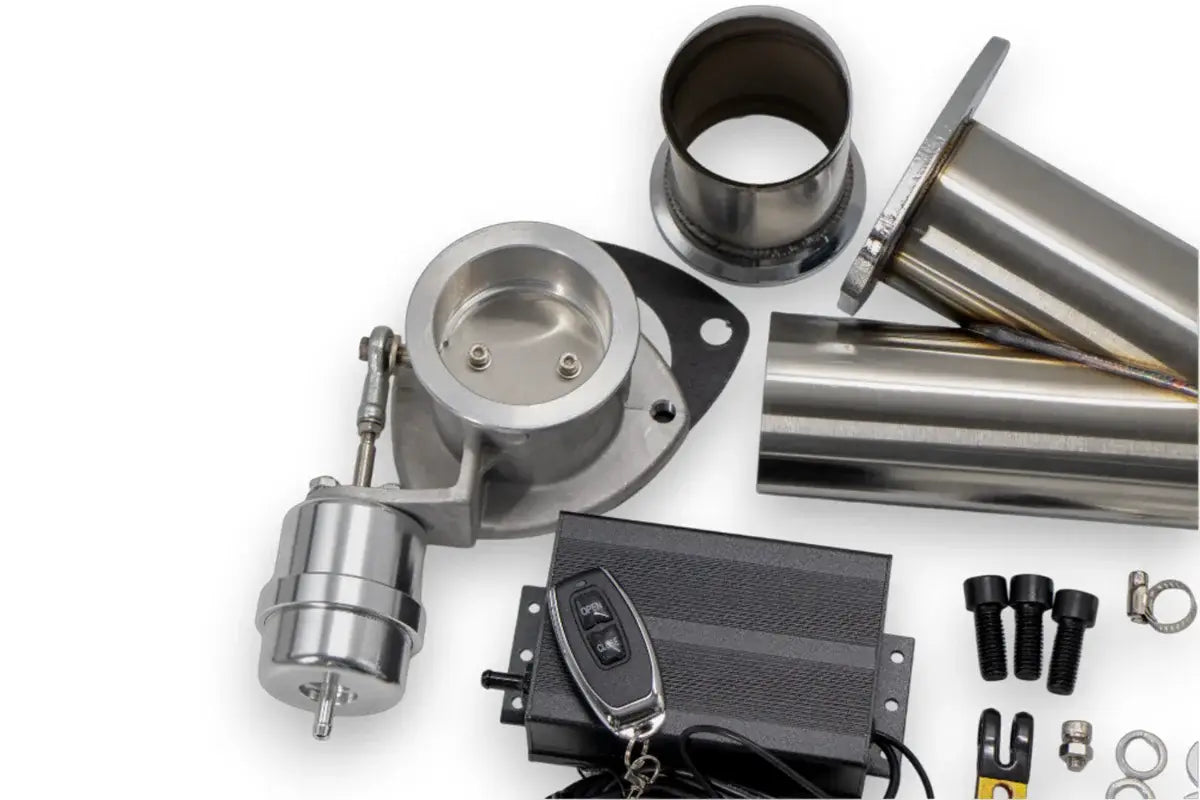 Granatelli Motor Sports Vacuum/ Pressure Controlled Electronic Exhaust Cutout Systems - Stainless Steel Weld-In 309625