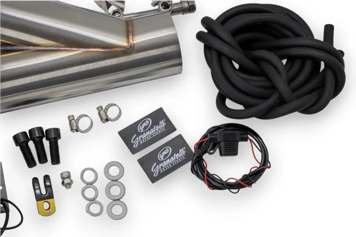 Granatelli Motor Sports Vacuum/ Pressure Controlled Electronic Exhaust Cutout Systems - Stainless Steel Weld-In 309625