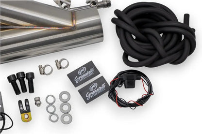 Granatelli Motor Sports Vacuum/ Pressure Controlled Electronic Exhaust Cutout Systems - Stainless Steel Weld-In 309625
