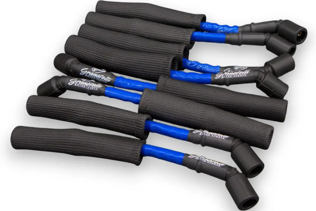Granatelli Motor Sports "0 ohm" High Performance Spark Plug Wires Blue 28-1545HTBLB