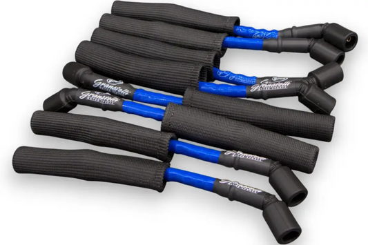Granatelli Motor Sports "0 ohm" High Performance Spark Plug Wires Blue 28-1545HTBLB