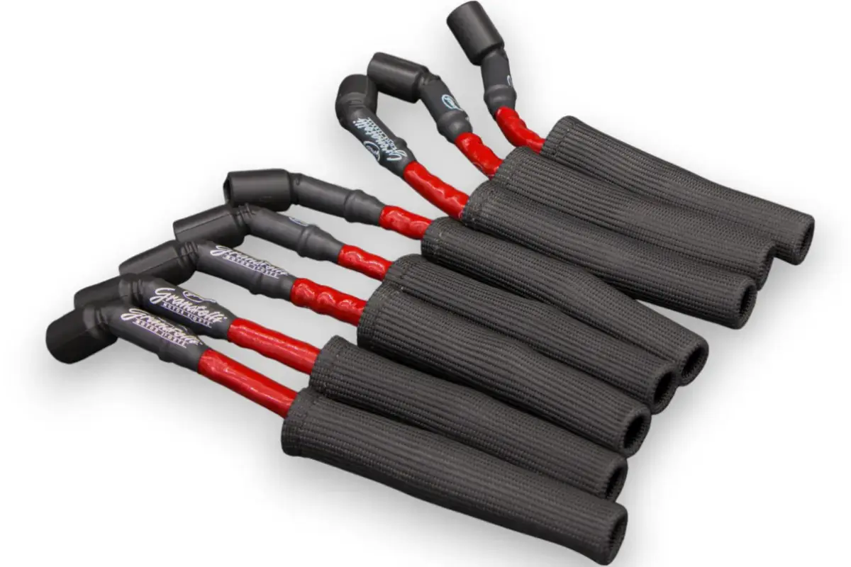 Granatelli Motor Sports "0 ohm" High Performance Spark Plug Wires Red 28-1545HTRB