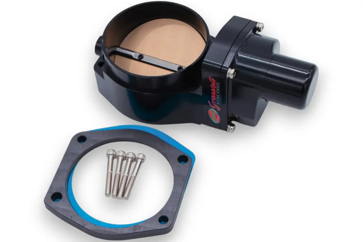 Granatelli Motor Sports GM LS3 6.2L Drive-By-Wire Billet Throttle Body Black GMTBLS3B