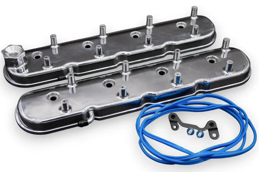 Granatelli Motor Sports LS Valve Cover Polished Finish, 4.8, 5.3, 5.7, 6.0, 6.2, 7.0L, Pair