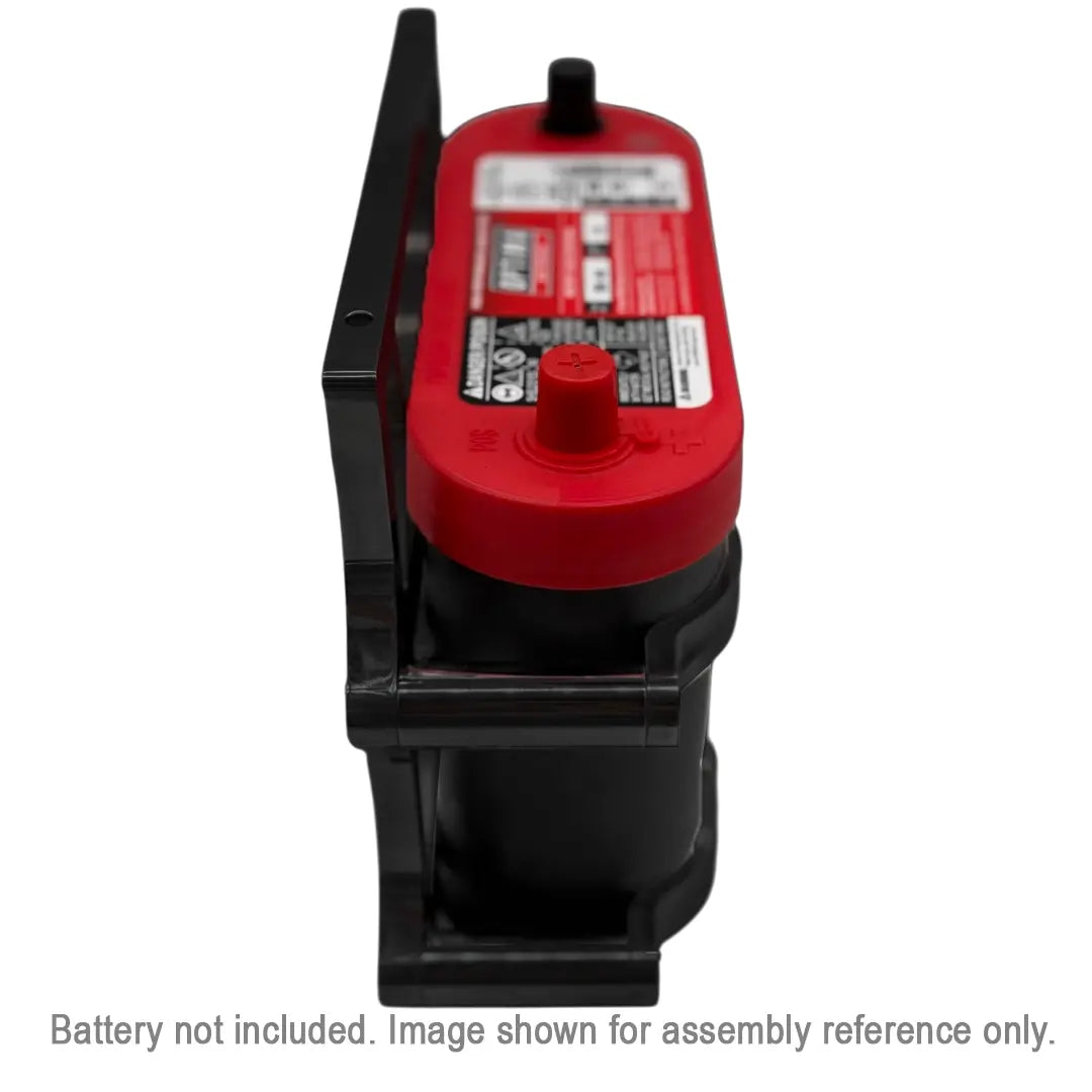Granatelli Motor Sports 6 Volt OPTIMA Battery Tray - Billet Black