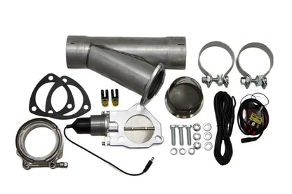 Granatelli Motor Sports Electronic Exhaust Cutout Kit 303525 - Mild Steel Slip-Fit - 2.50"