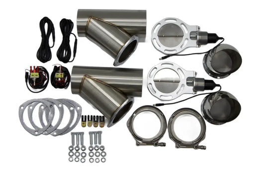 Granatelli Motor Sports Electronic Exhaust Cutout Kit 307540K - Stainless Steel Weld-In - 4.00"