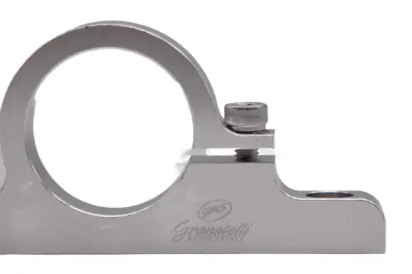 Granatelli Motor Sports 1.50" (38mm) Aluminum Fuel Filter Mounting Brackets Clear Anodize
