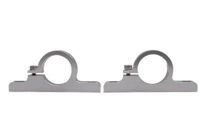 Granatelli Motor Sports 2.00" (50mm) Aluminum Fuel Filter Mounting Brackets Clear Anodize