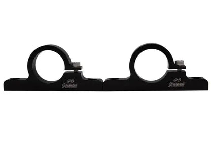 Granatelli Motor Sports 1.50" (38mm) Aluminum Fuel Filter Mounting Brackets Black
