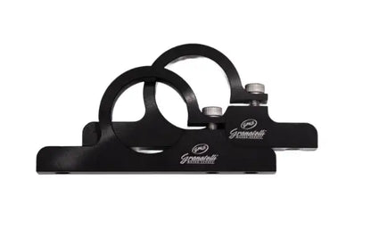 Granatelli Motor Sports 1.75" (44mm) Aluminum Fuel Filter Mounting Brackets Black