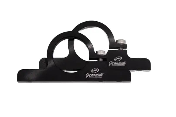 Granatelli Motor Sports 2.00" (50mm) Aluminum Fuel Filter Mounting Brackets Black