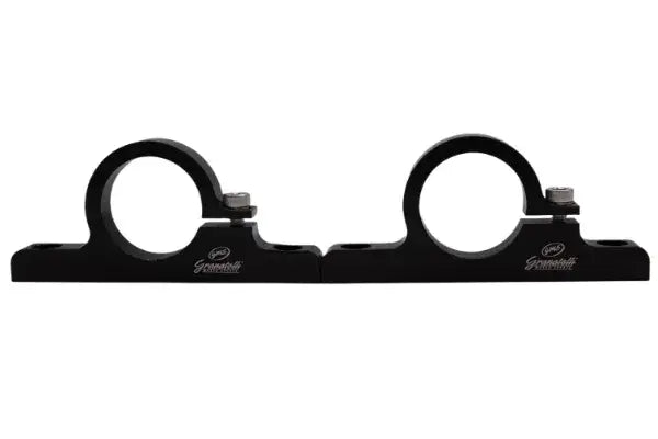 Granatelli Motor Sports 2.00" (50mm) Aluminum Fuel Filter Mounting Brackets Black