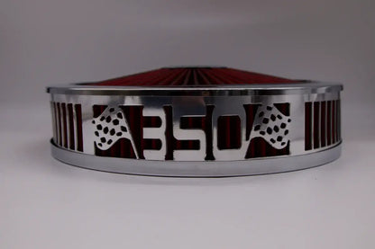 Blingz Beauty Bandz Red and Chrome Air Filter Assembly , 350