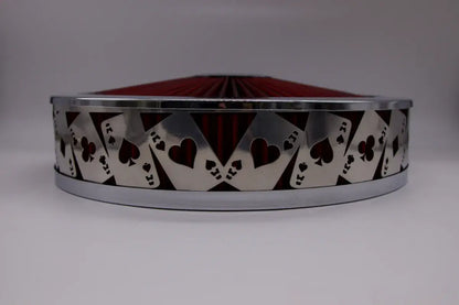 Blingz Beauty Bandz Red and Chrome Air Filter Assembly , Aces Wilds