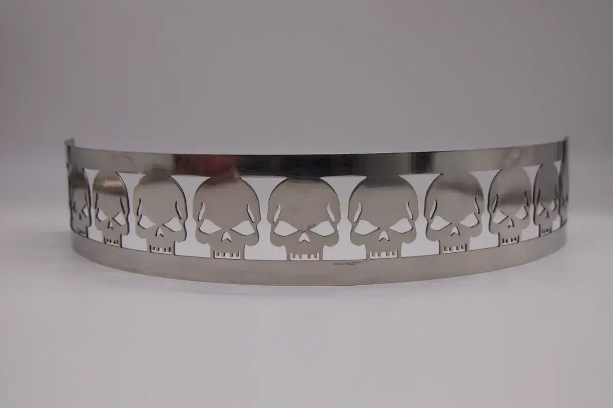 Blingz Beauty Bandz, 14" Diameter, 3" Tall Air Cleaner Grill - Skulls