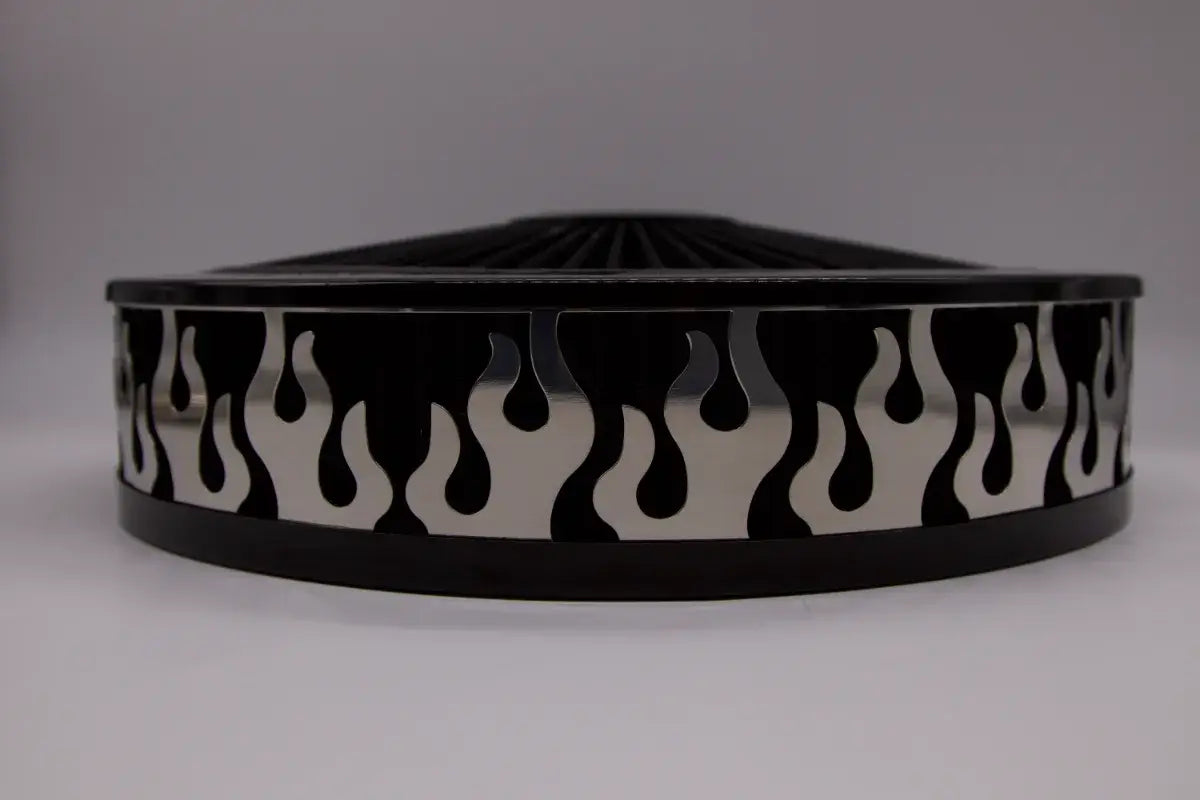 Blingz Beauty Bandz Black Air Filter Assembly , Flames