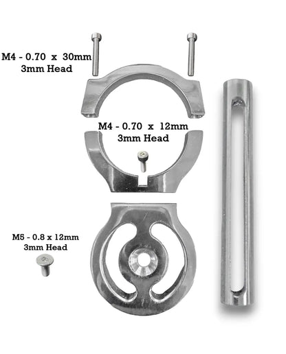 1.75" Race Belt Residual Slack Harness Collar - Polished