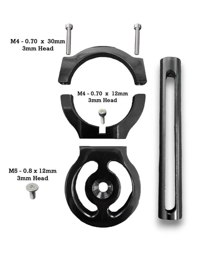 1.75" Race Belt Residual Slack Harness Collar - Black