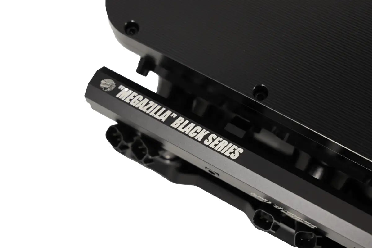 Granatelli Motor Sports MEGAZILLA Black Billet LS Manifold – Twin 103mm Inlets