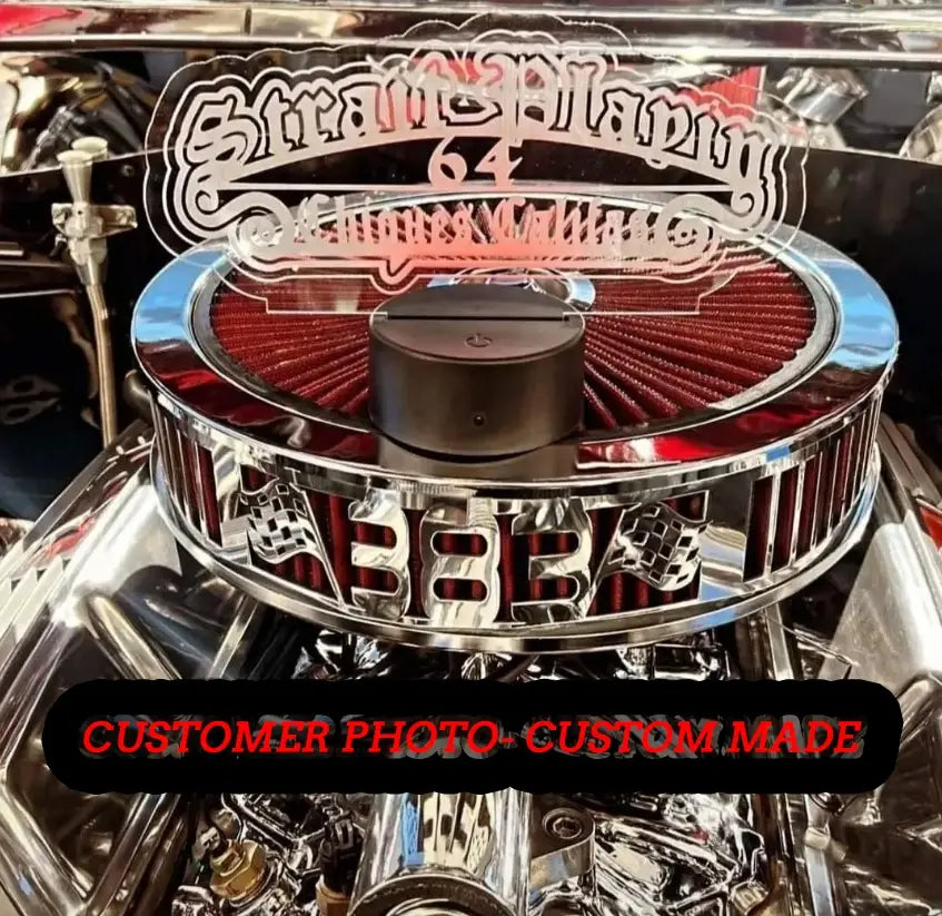 Blingz Beauty Bandz, 14" Diameter, 3" Tall Air Cleaner Grill - Special Order