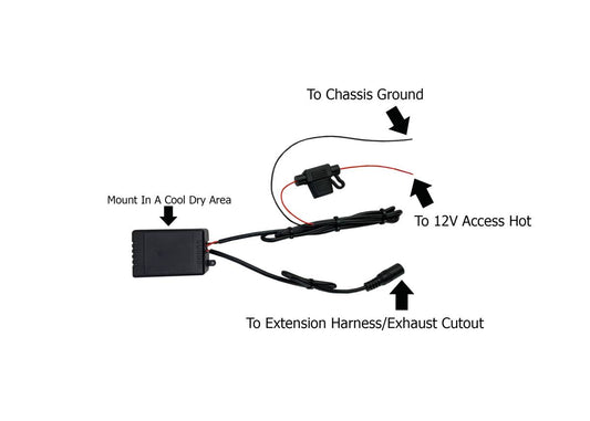 Granatelli Motor Sports Wireless Exhaust Cutout Remote for Single Cutout Kits – 303510R