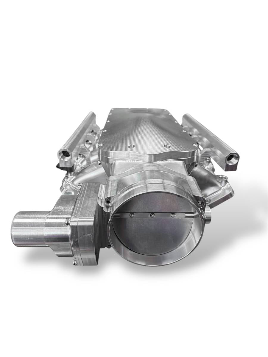 Granatelli Motor Sports ZILLA Silver Billet LS Manifold – 105MM Inlet