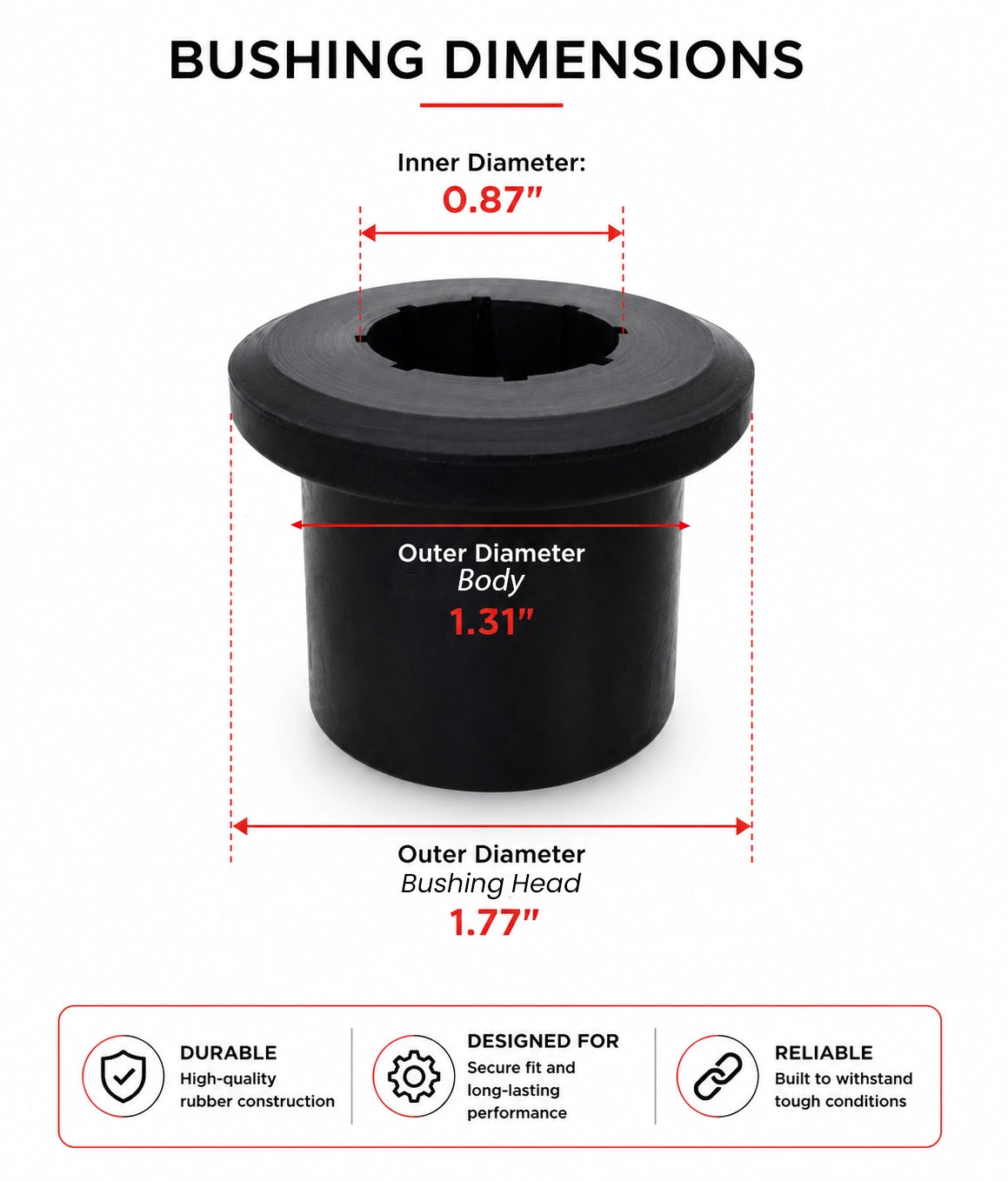 Granatelli Motor Sports Tubular A-Arm Bushing Rebuild Kit GM-TA-KIT
