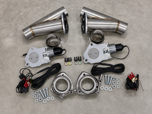 OPEN BOX 2.50" STAINLESS STEEL EXHAUST CUTOUT- DUAL WELD IN