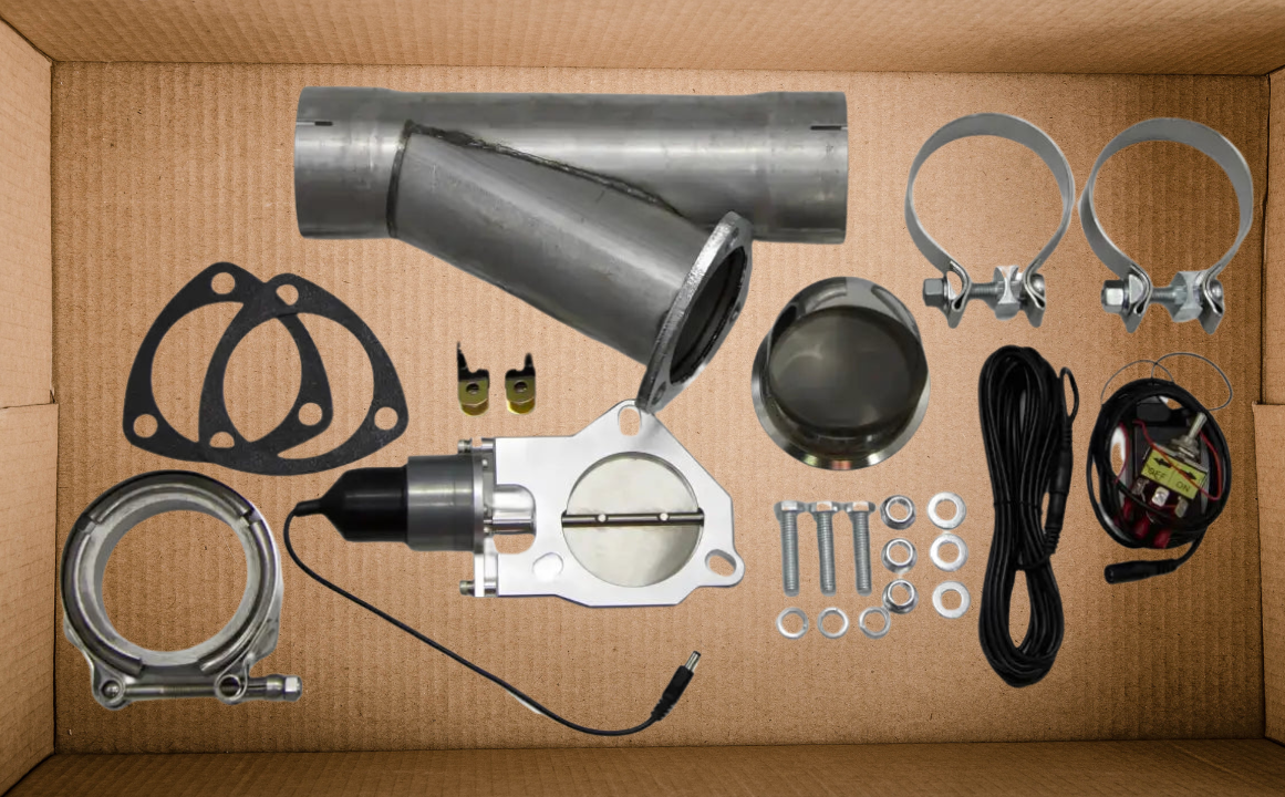OPEN BOX 3.00" MILD STEEL EXHAUST CUTOUT- SINGLE SLIP FIT