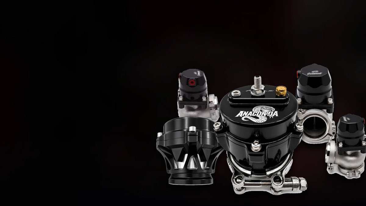 Granatelli Motor Sports Anaconda blow-off valve and external turbo wastegates
