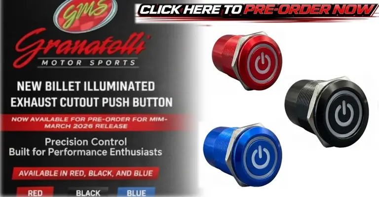 Granatelli Motor Sports New. One touch Button Exhaust cut out switch.